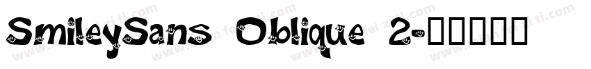 SmileySans 0blique 2字体转换